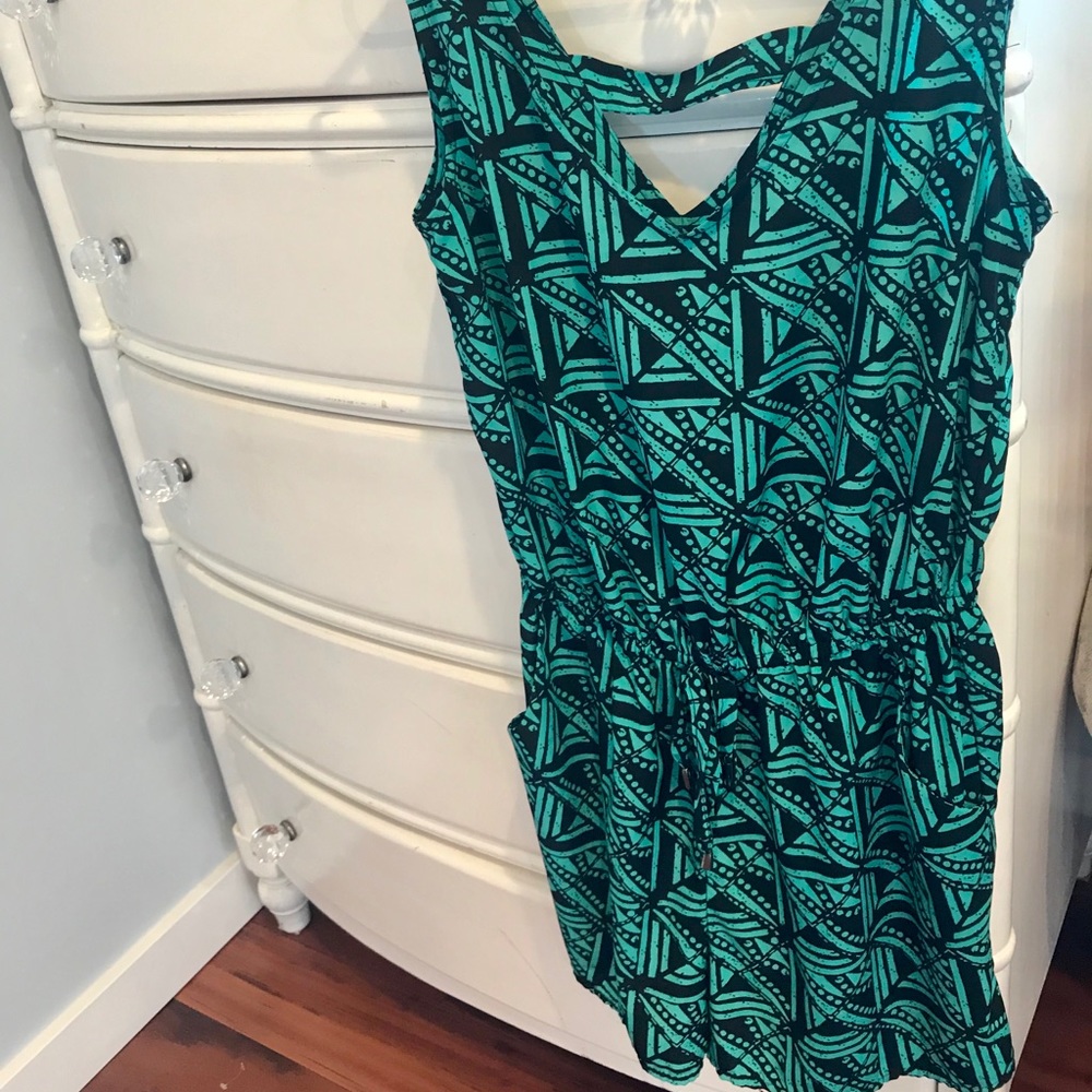 Green and Black Romper!
